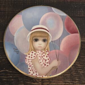 Margaret Keane Big Eye The Balloon Girl 1976 First Limited Edition Plate 8 inch